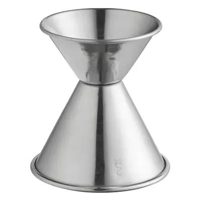 Bar Double Jigger, Chrome - 1ct