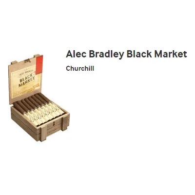 Alec Bradley Black Market Churchill - 24ct