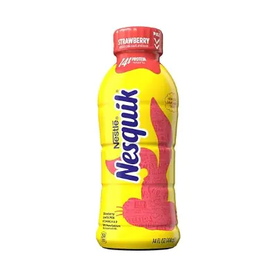 Nesquik Strawberry Milk 14oz - 12ct