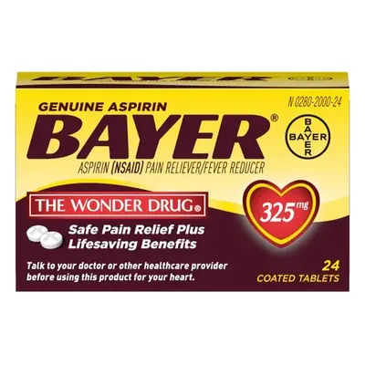 Bayer Aspirin Bottle 24pk - 1ct