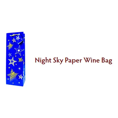 Bags Wine Gift Night Sky - 12ct