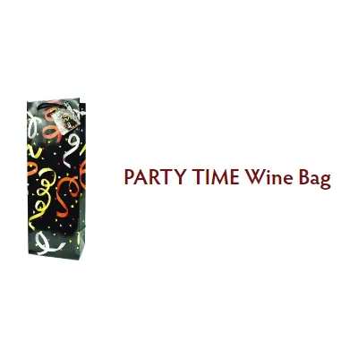 Bags Wine Gift Party Time - 12ct