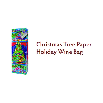 Bags Wine Gift Xmas Tree - 12ct