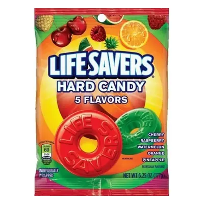 Lifesavers Peg 5 Flavors 6.25oz - 12ct