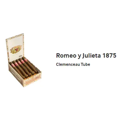 Romeo y Juliet Clemenceaus En Tubos - 10wd