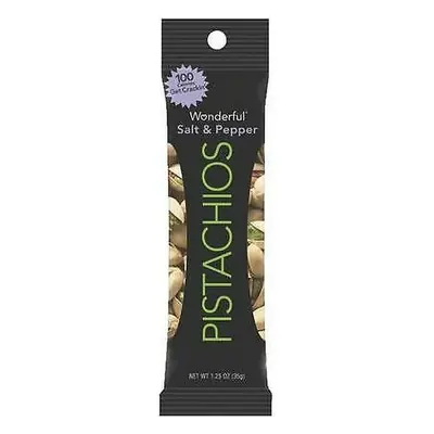 Wonderful Pistachios Salt & Pepper 1.25oz - 12ct