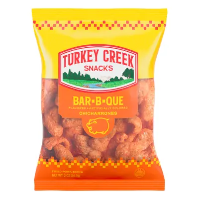 Pork Skins, Turk Creek BBQ 2oz - 12ct