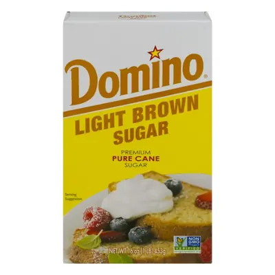 Sugar, Domino Brown Light 16oz - 1ct