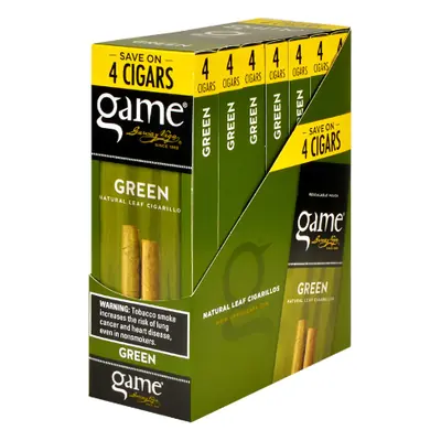 Game Cigarillo 4pk Green Sweets (MA Only) - 7ct