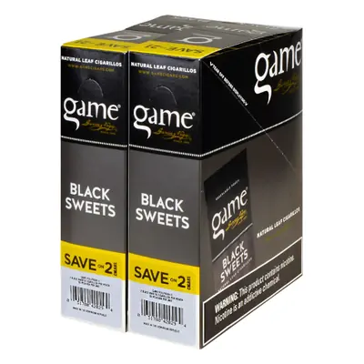 Game Cigarillo Save/2 Black - 30ct