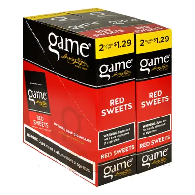 Game Cigarillo Save/2 Red - 30ct