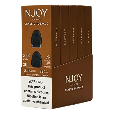 NJOY Ace Pod Tobacco 2.4% 2pk - 5ct