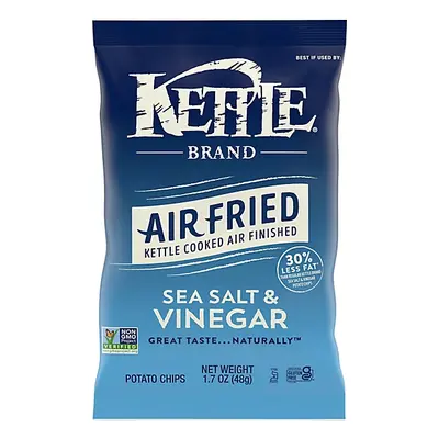 Kettle Chips Air Fried Salt & Vin 1.7oz - 6ct